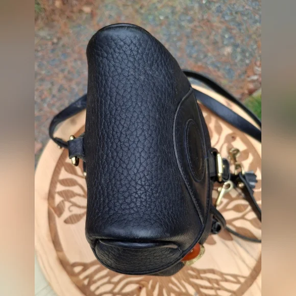 Vintage Dooney & Bourke Black AWL Pebbled Leather Mini Canyon Backpack - Picture 7 of 14